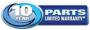 10 Year Parts Warranty
